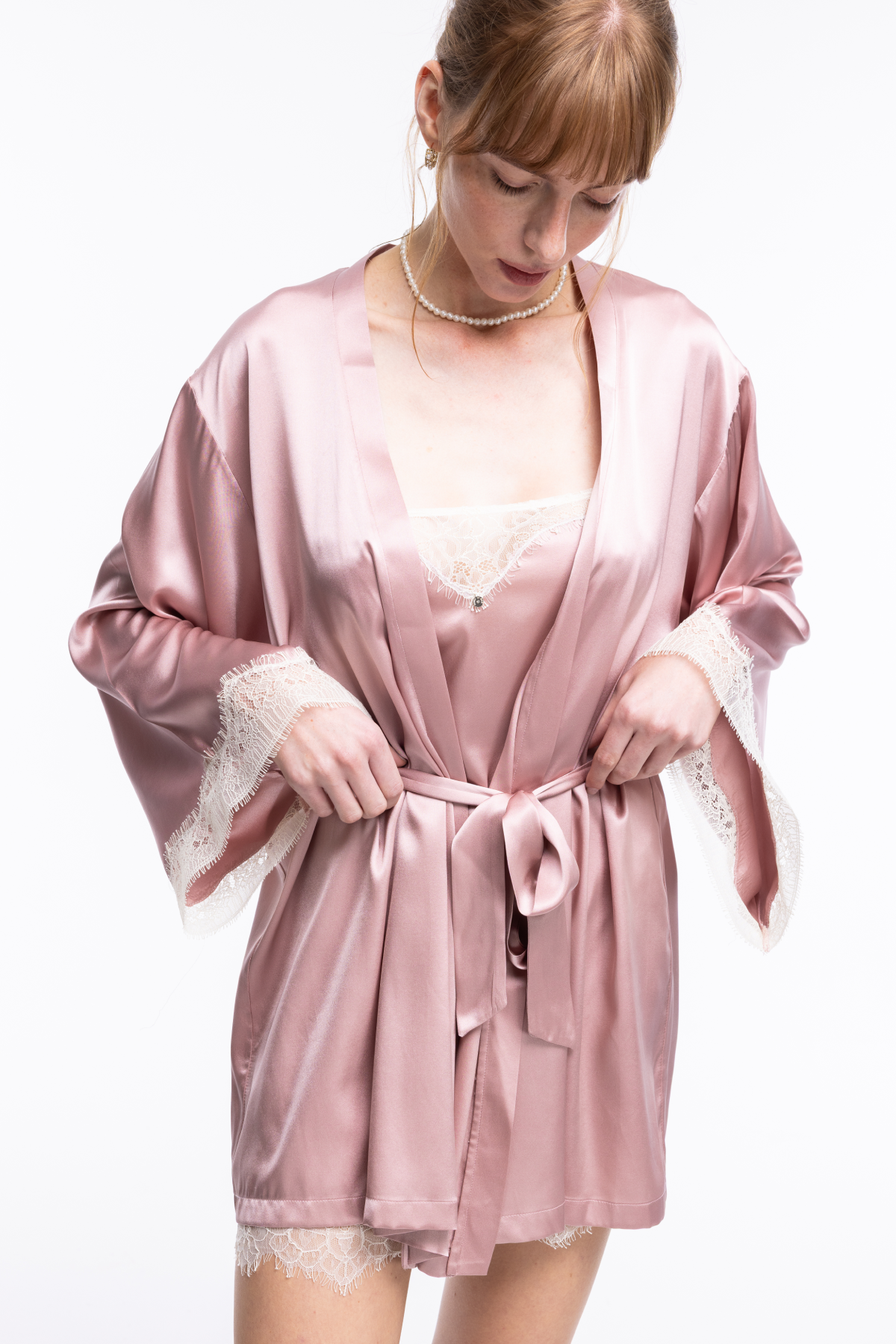 Candice İpek Sabahlık Soft Pembe