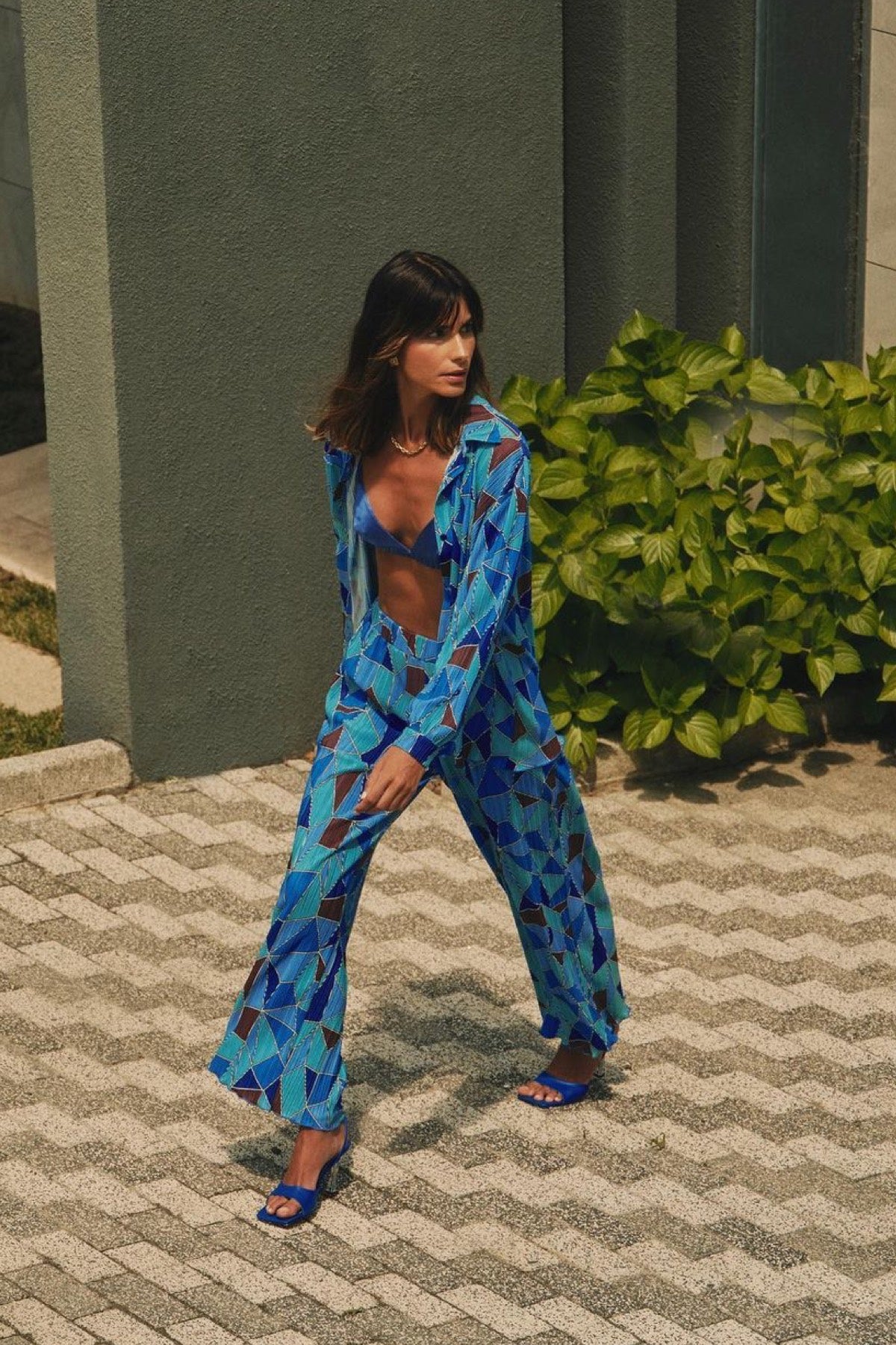 Lesia Oversize Set Blue