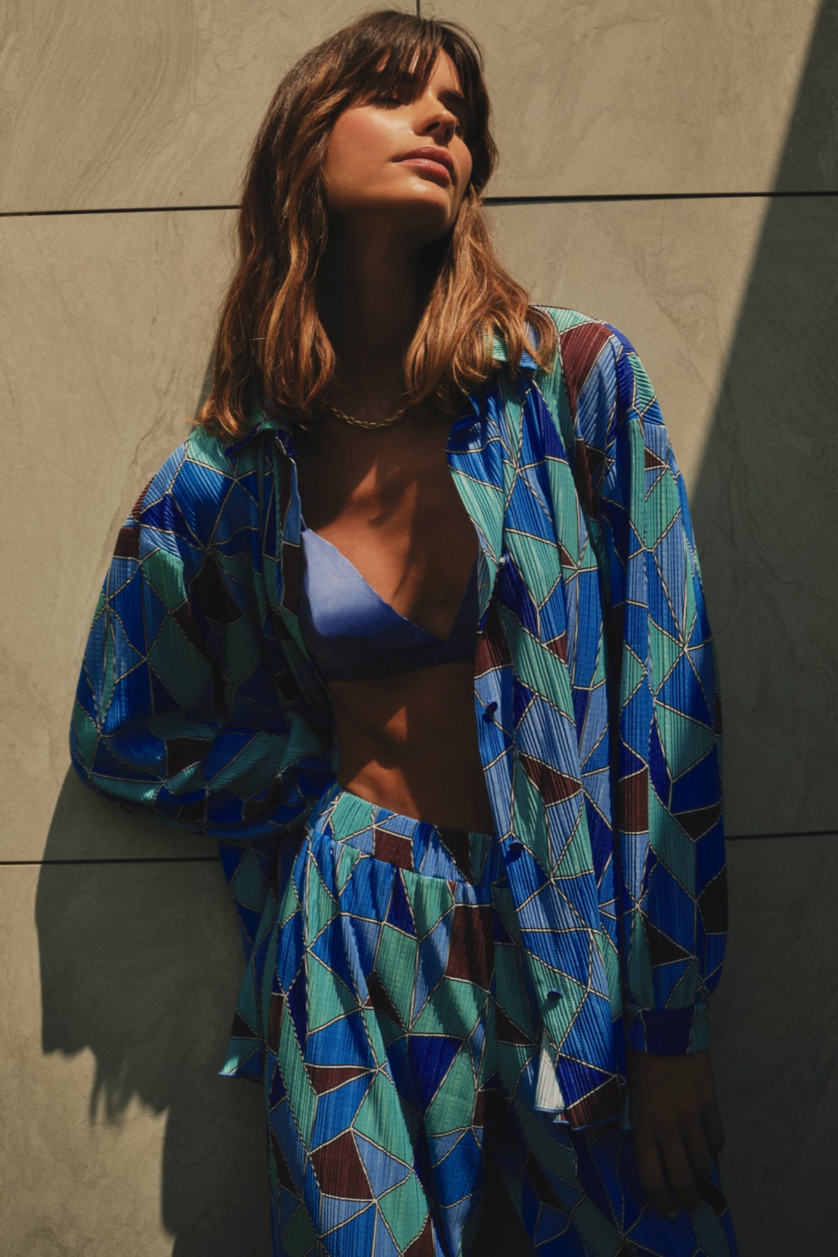 Lesia Oversize Set Blue