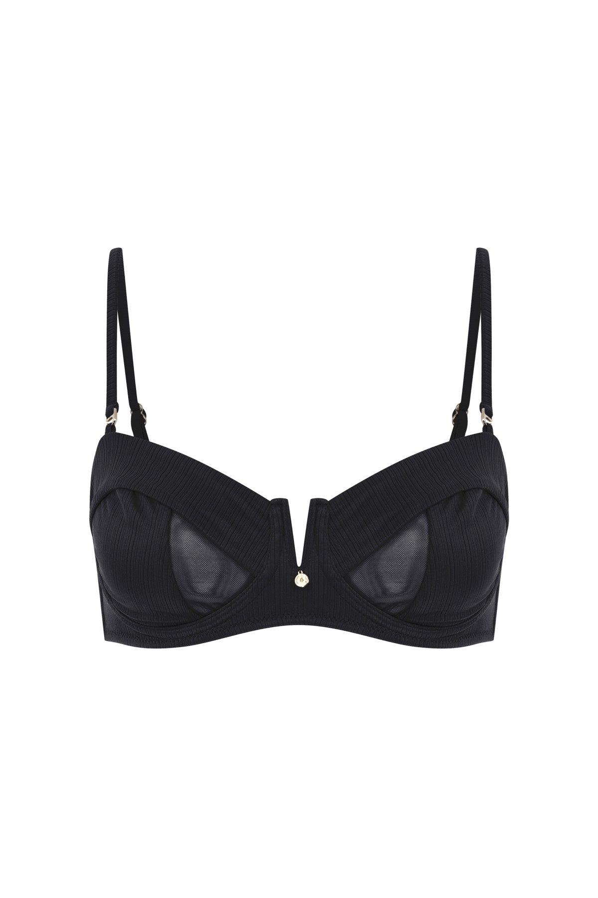 Evelyn Bikini Top Black