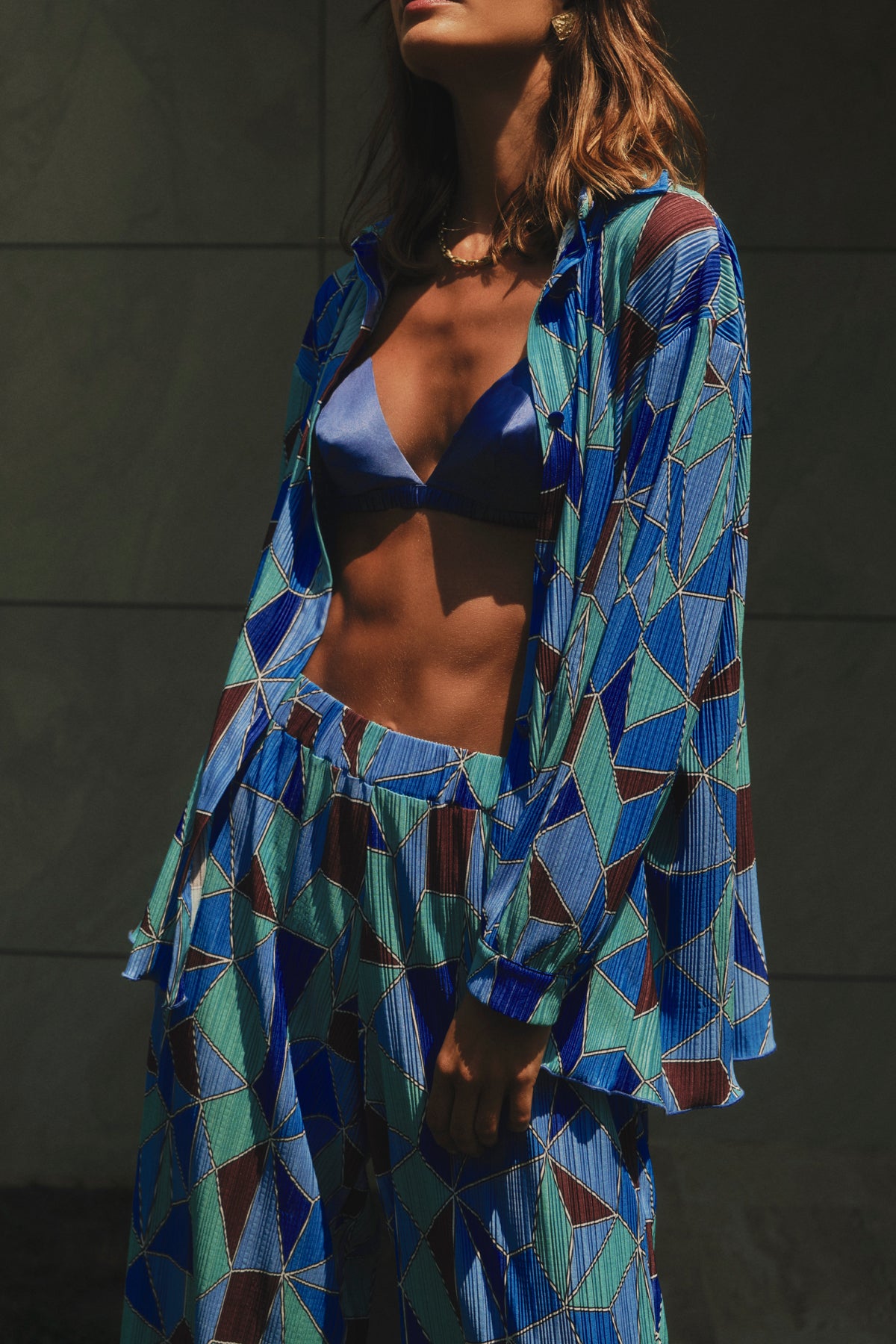Lesia Oversize Set Blue