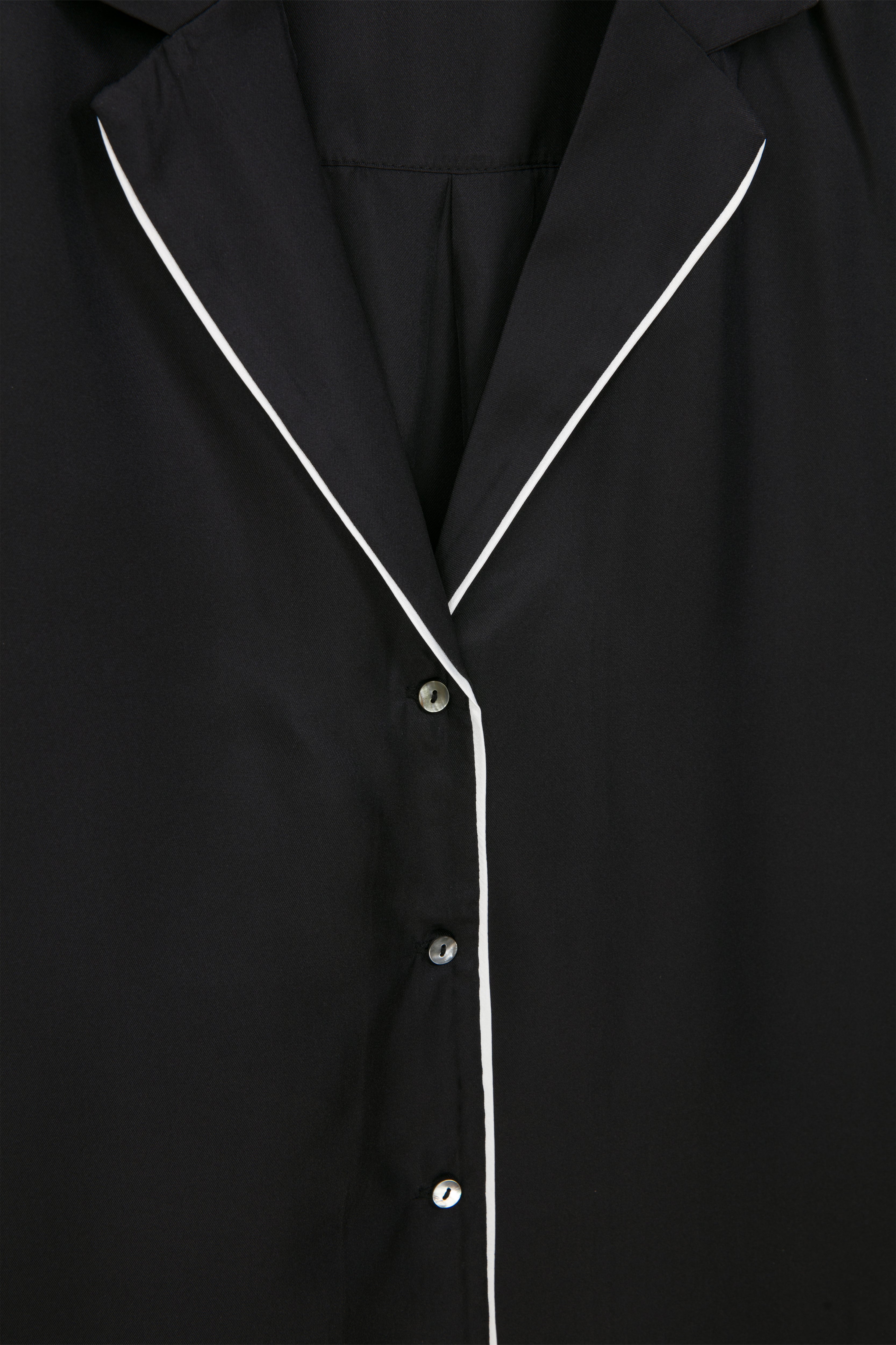 Silk Twill Adira Piping Shorts Pajama Set