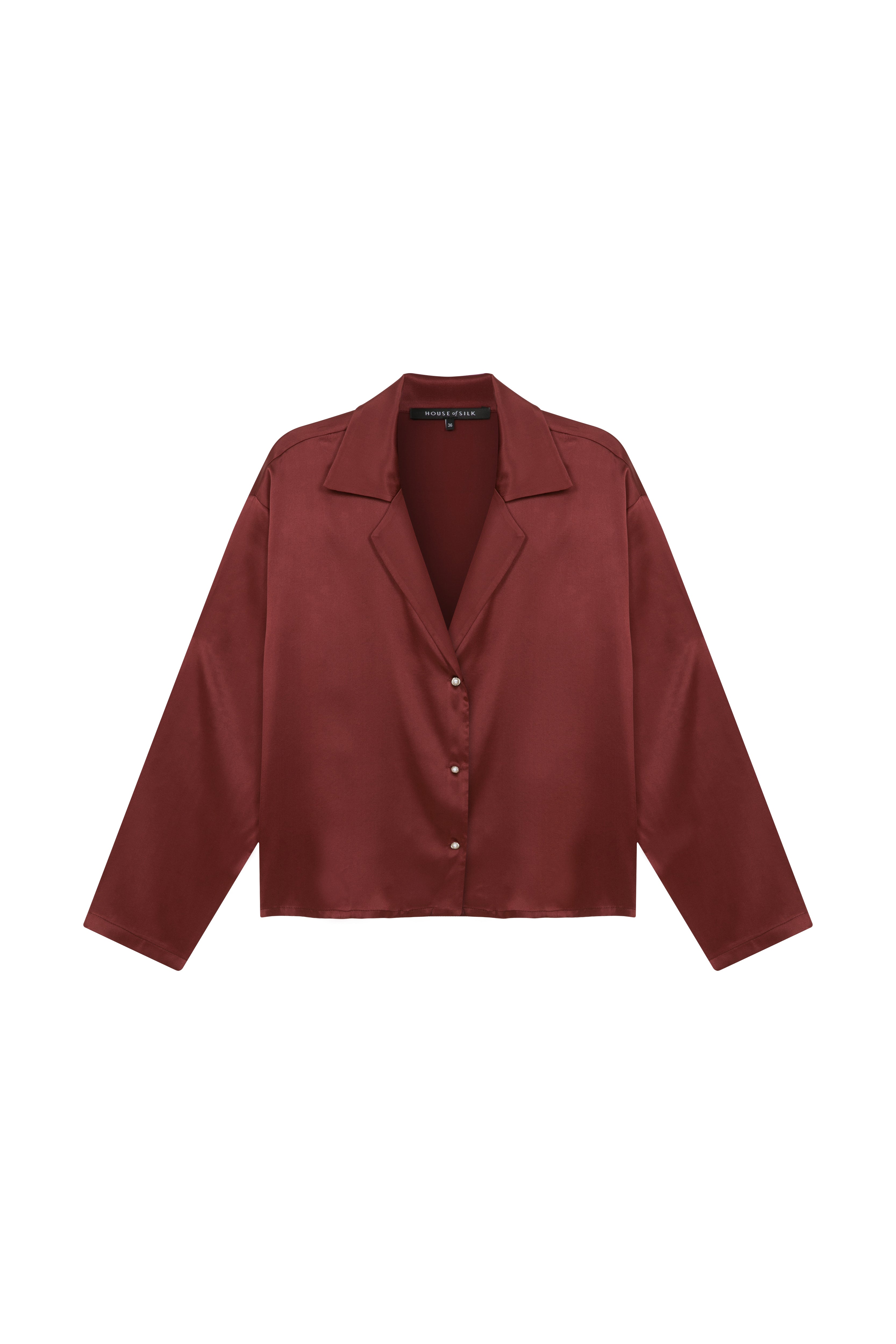 Florina İpek Şort Pijama Takımı Bordo