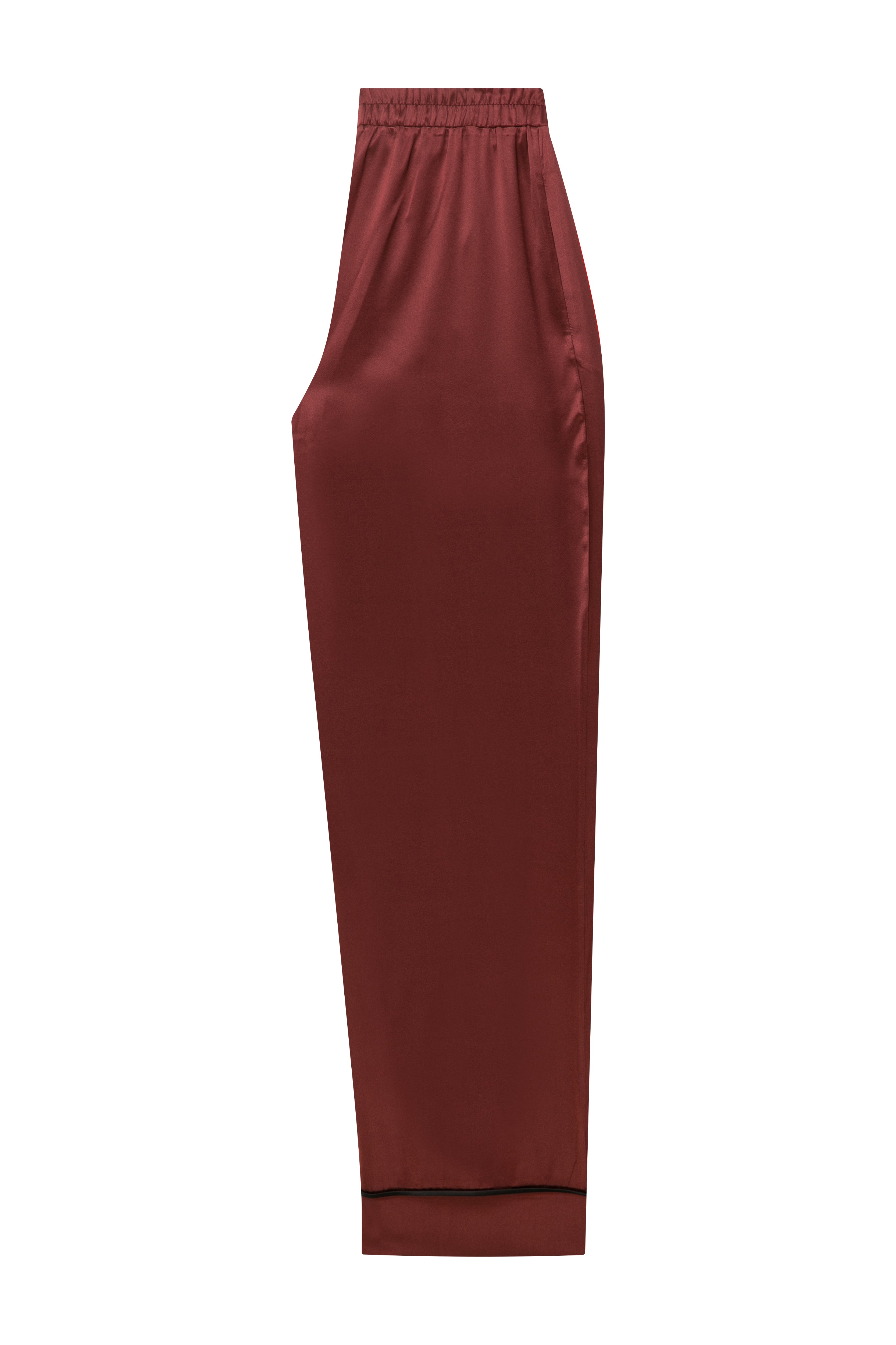Elyse Silk Pajama Set Claret Red