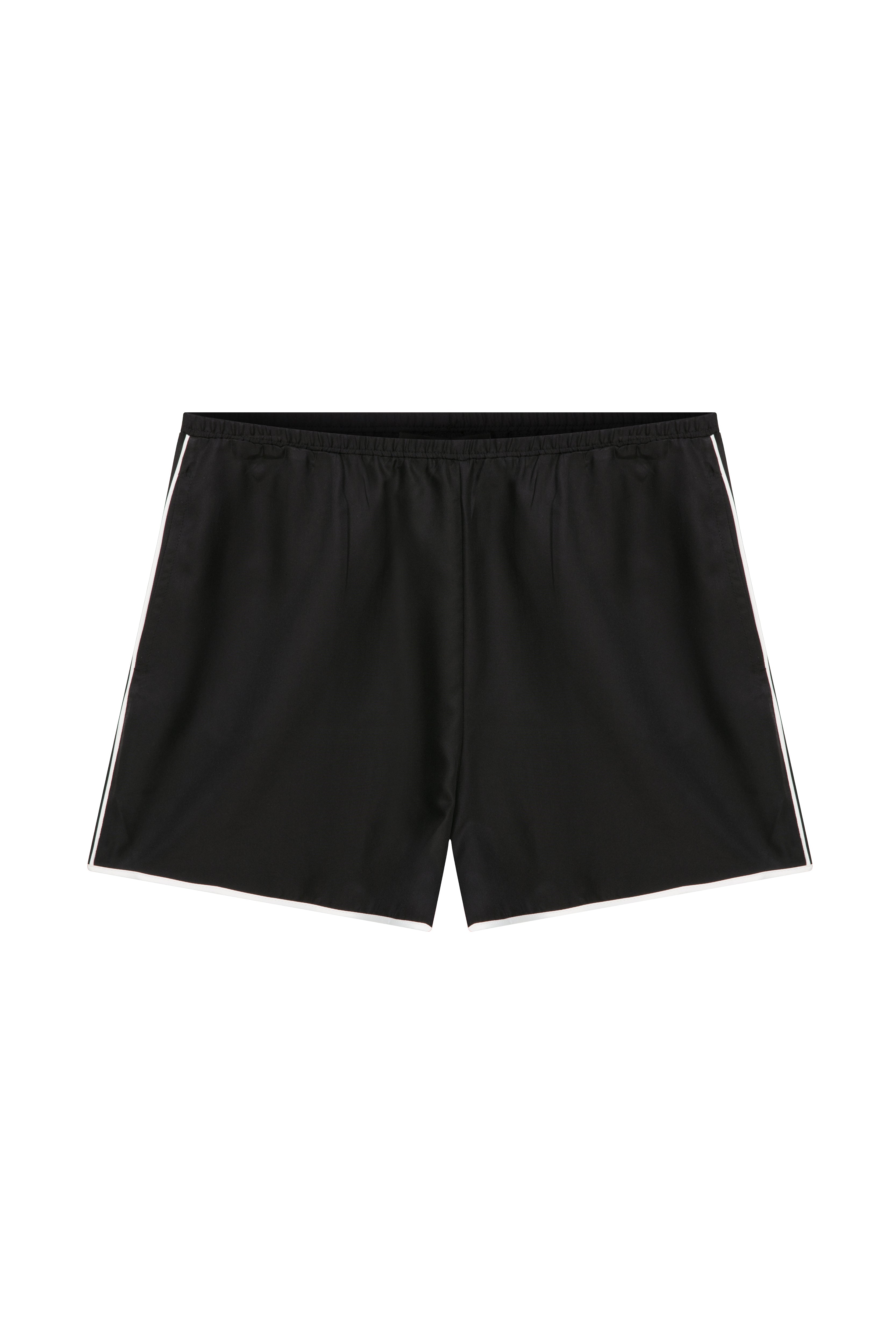 Silk Twill Adira Piping Shorts Pajama Set