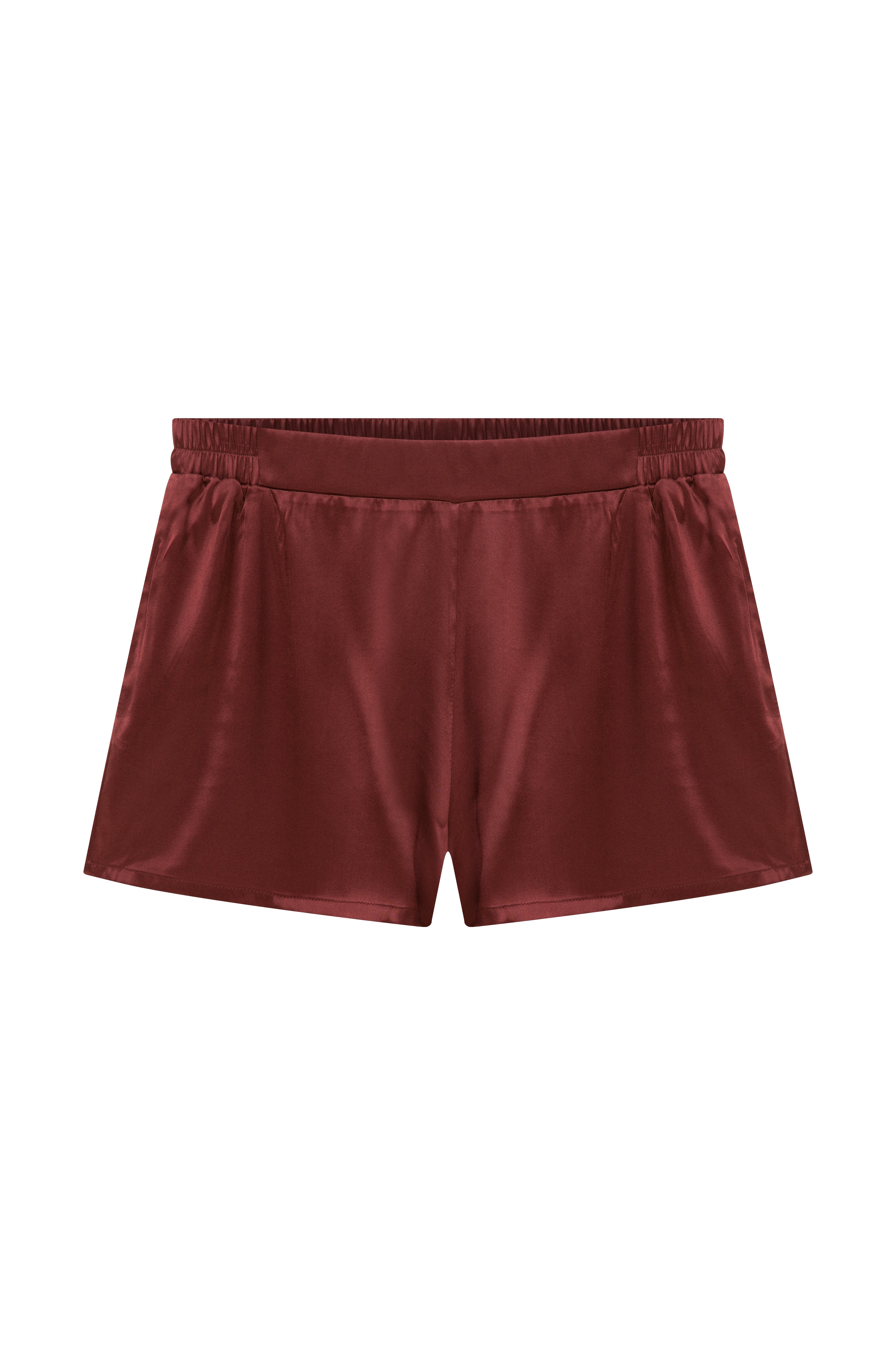 Florina İpek Şort Pijama Takımı Bordo