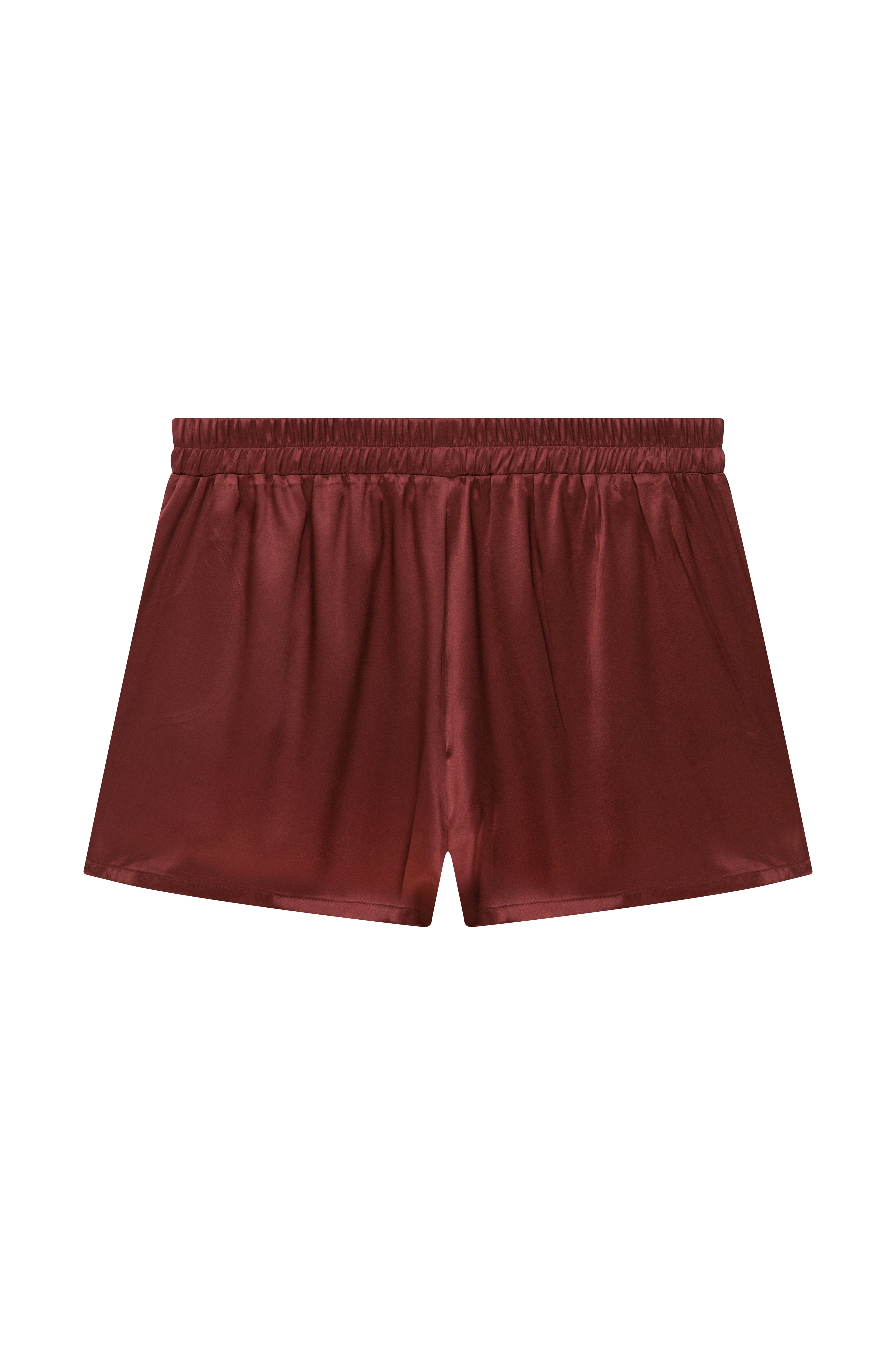 Florina İpek Şort Pijama Takımı Bordo
