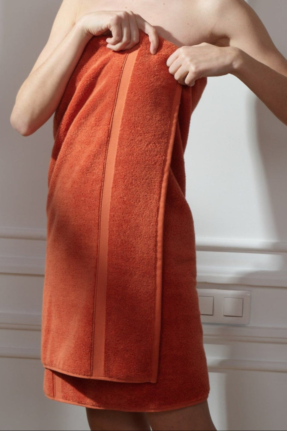 100% Cotton Bath Towel Orange (90x180)