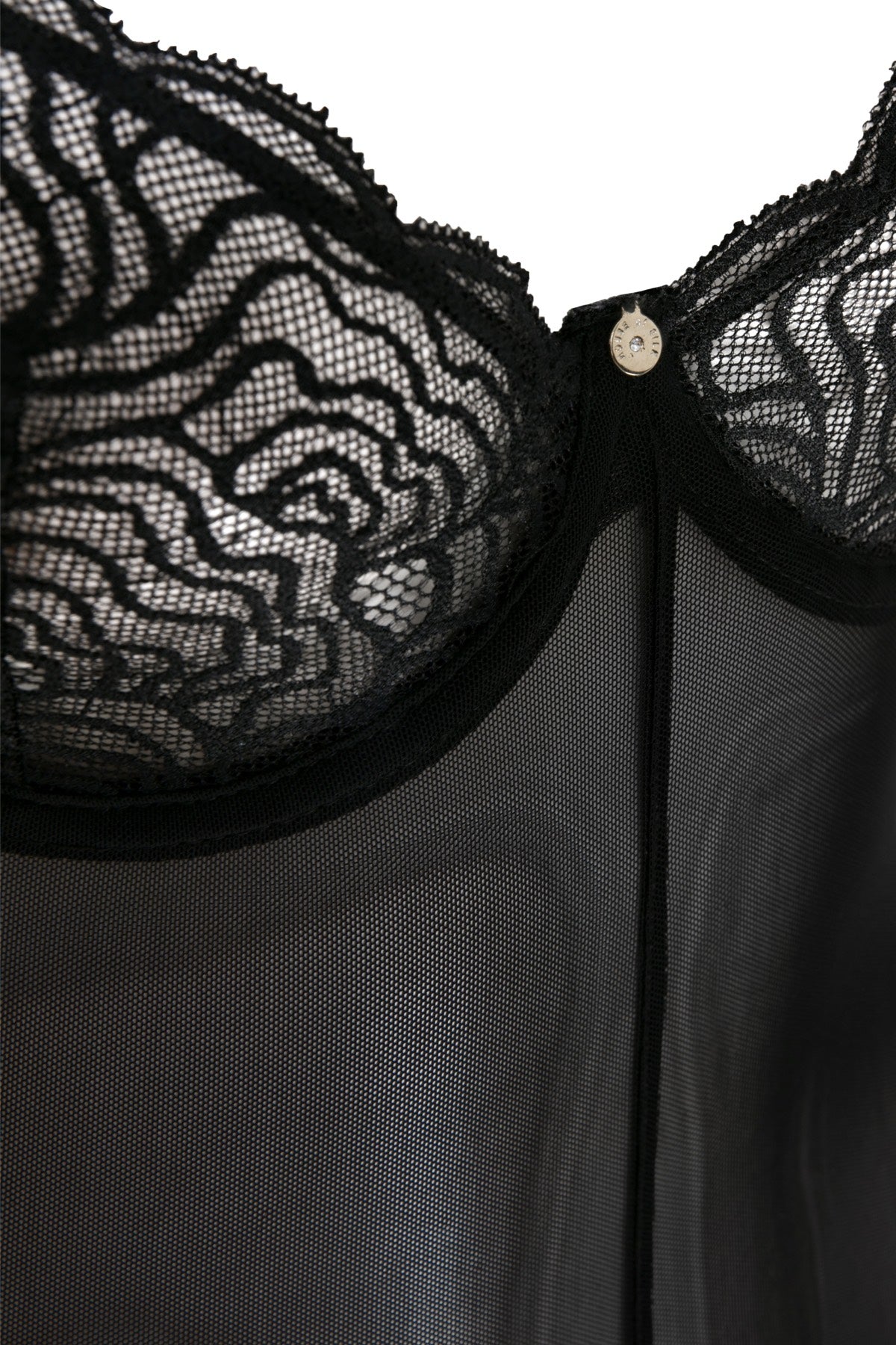 Béatrice Ouvert Bodysuit Siyah – House of Silk