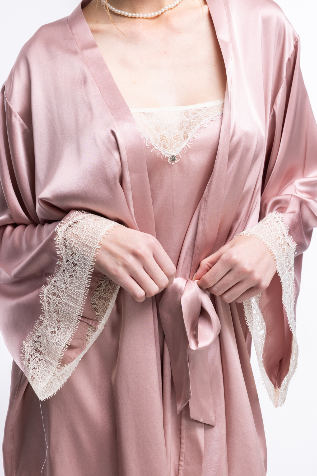 Candice İpek Sabahlık Soft Pembe