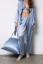 Victoria İpek Pijama Pantolon Bebek Mavisi