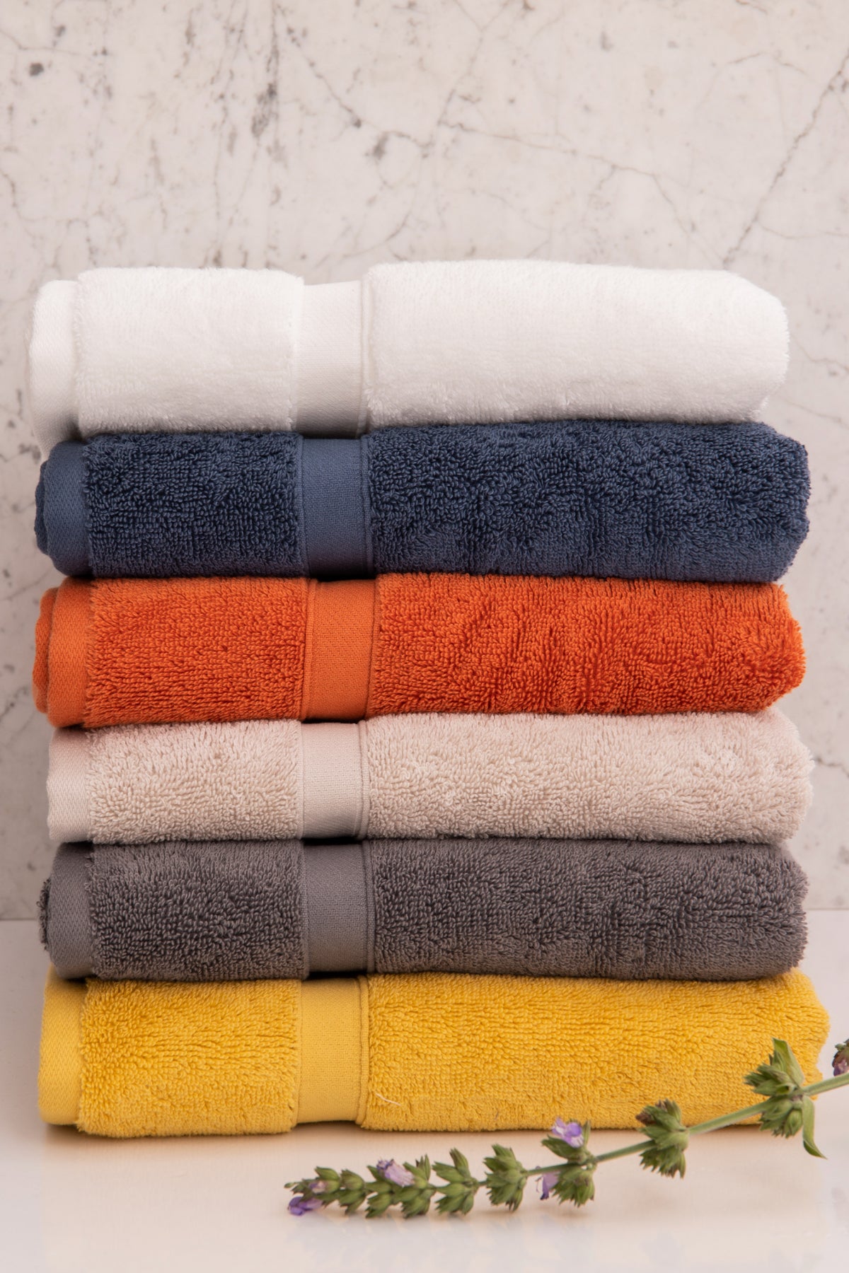 100% Cotton Hand Towel White